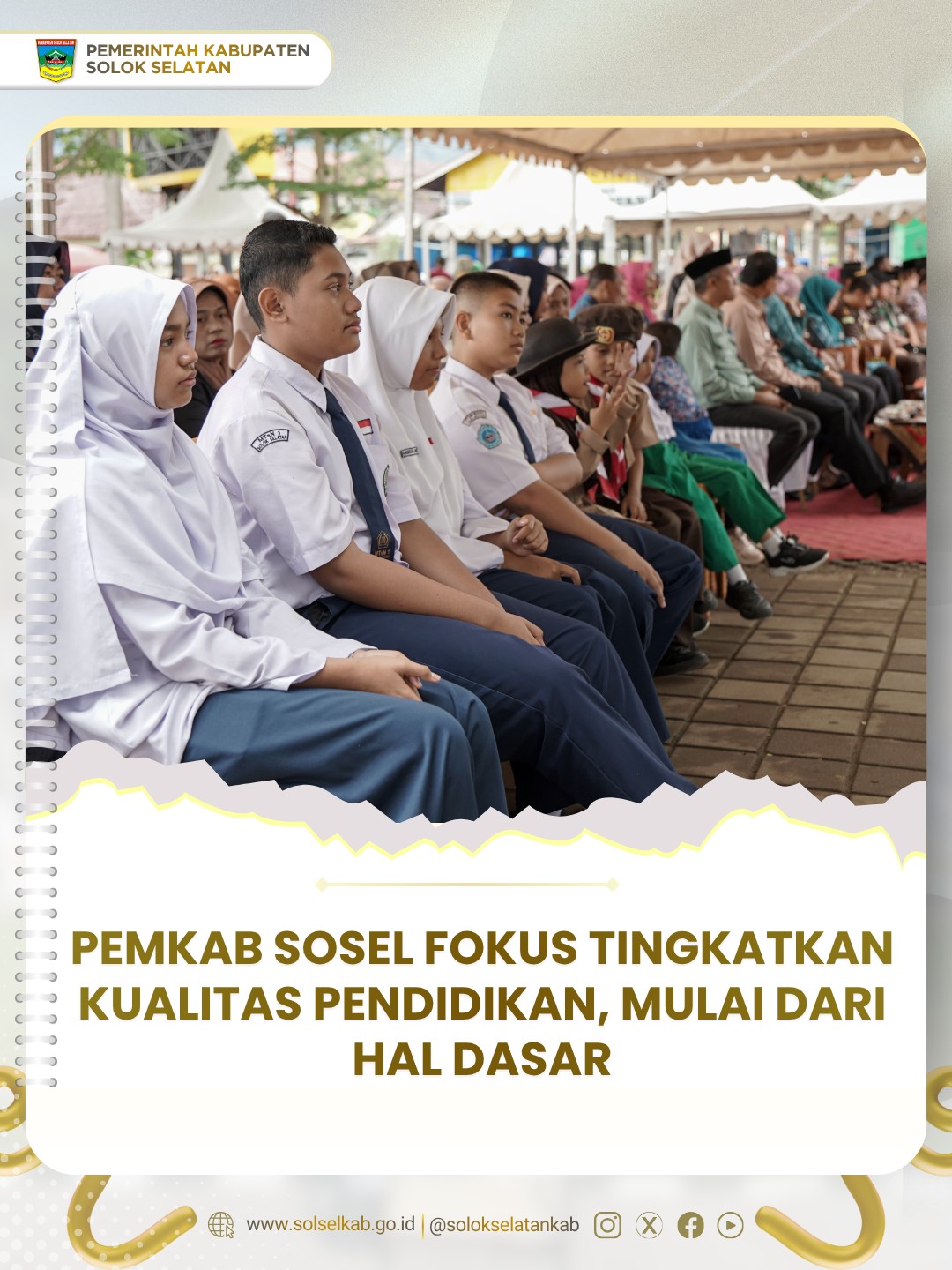 Pemkab Sosel Fokus Tingkatkan Kualitas Pendidikan, Mulai dari Hal Dasar