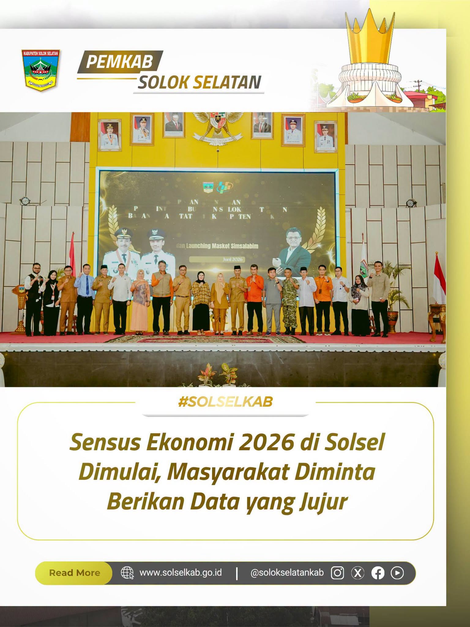 Sensus Ekonomi 2026 di Solsel Dimulai, Masyarakat Diminta Berikan Data yang Jujur