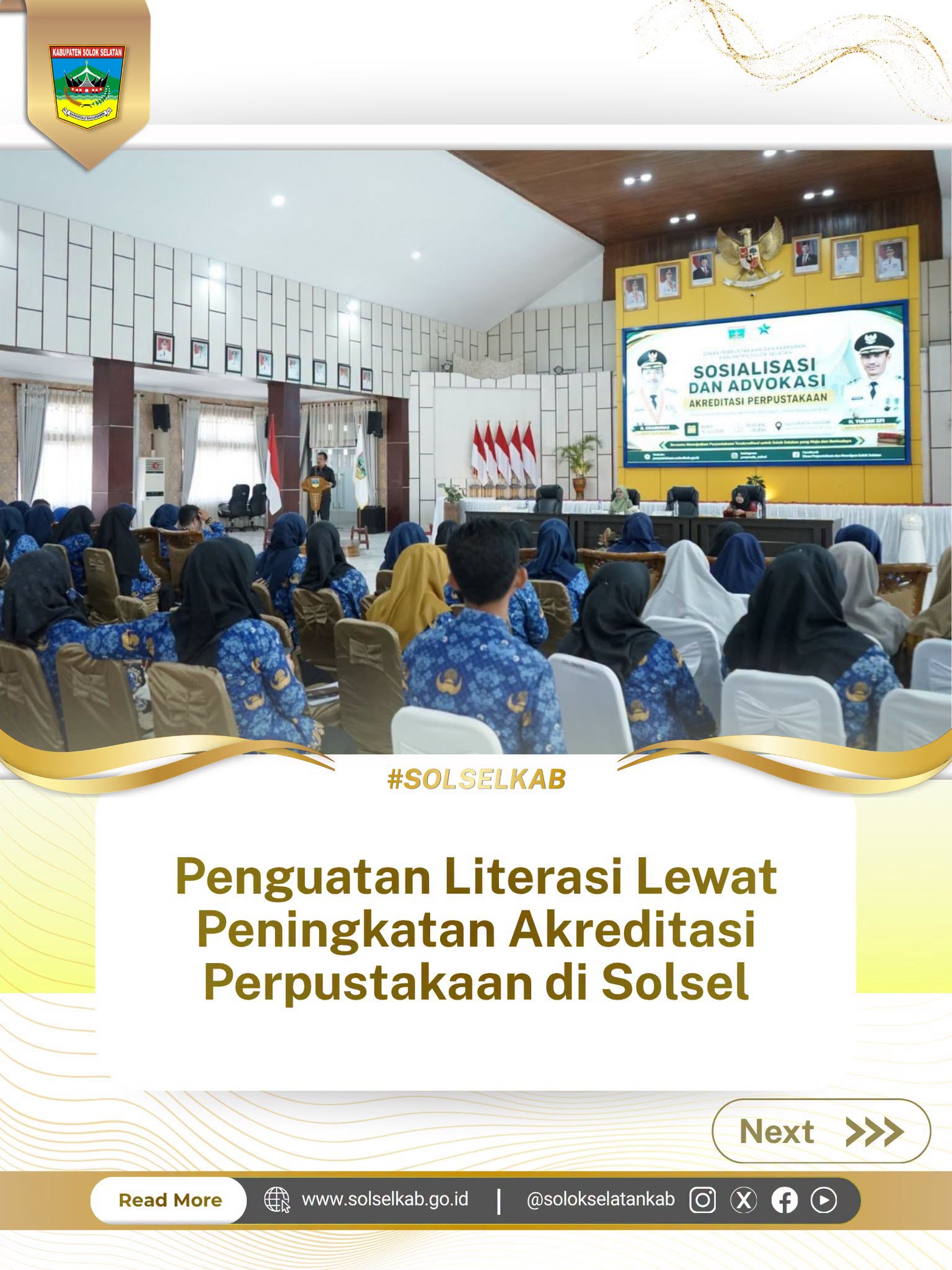 Penguatan Literasi Lewat Peningkatan Akreditasi Perpustakaan di Solsel