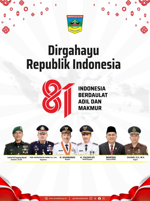 Selamat Hari Ulang Tahun Kemerdekaan Republik Indonesia ke-81